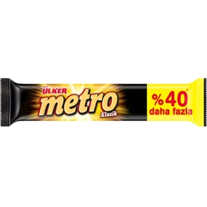 شکلات اولکر مترو دوبل با کرم شکلاتی Ulker Metro Klasik وزن 36 گرم