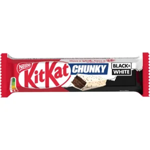 ویفر شکلات کیت کت چانکی با روکش شکلات سفید (وایت بلک) KitKat Chunky White Black وزن 42 گرم