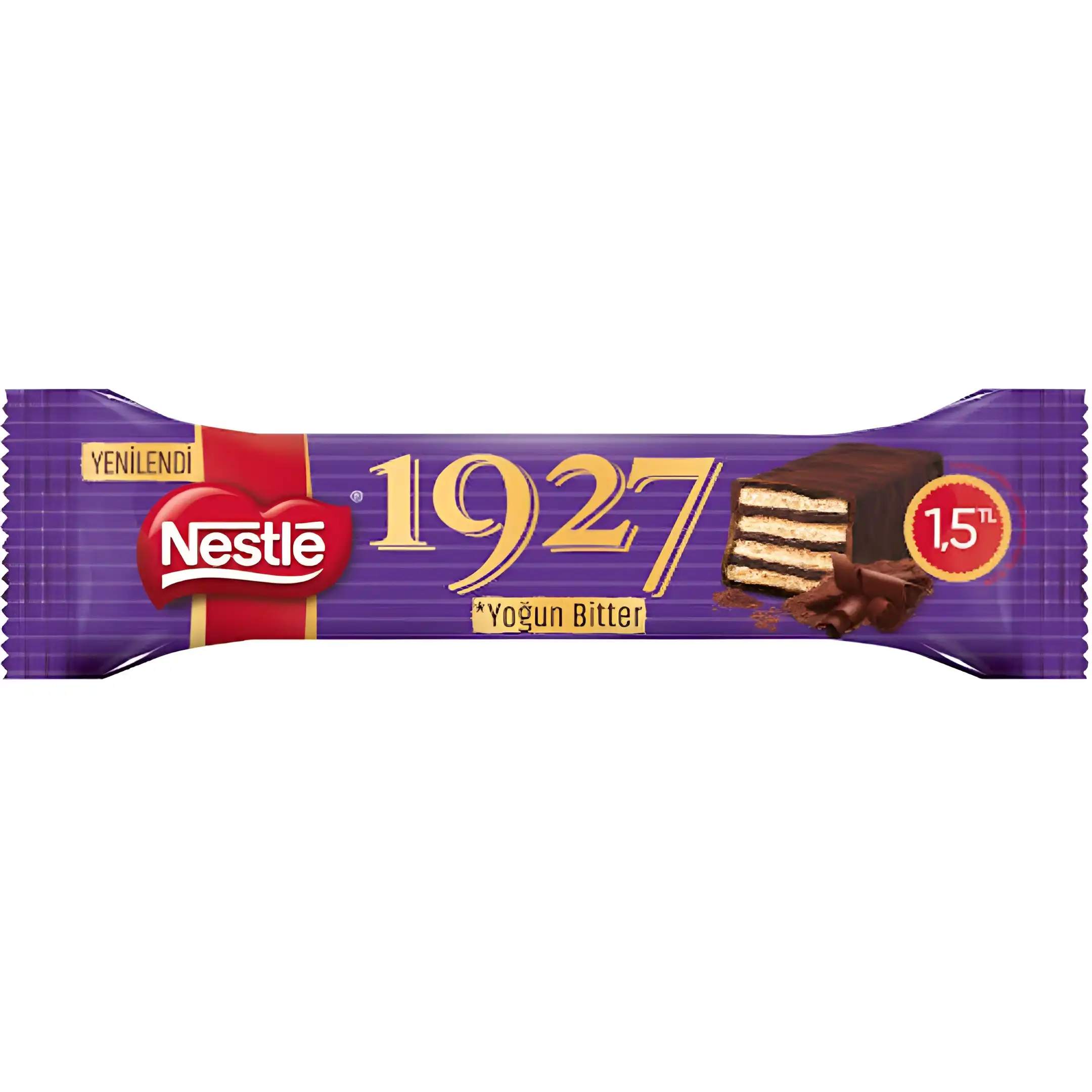 ویفر شکلات 1927 نستله با کرم شکلات تلخ...