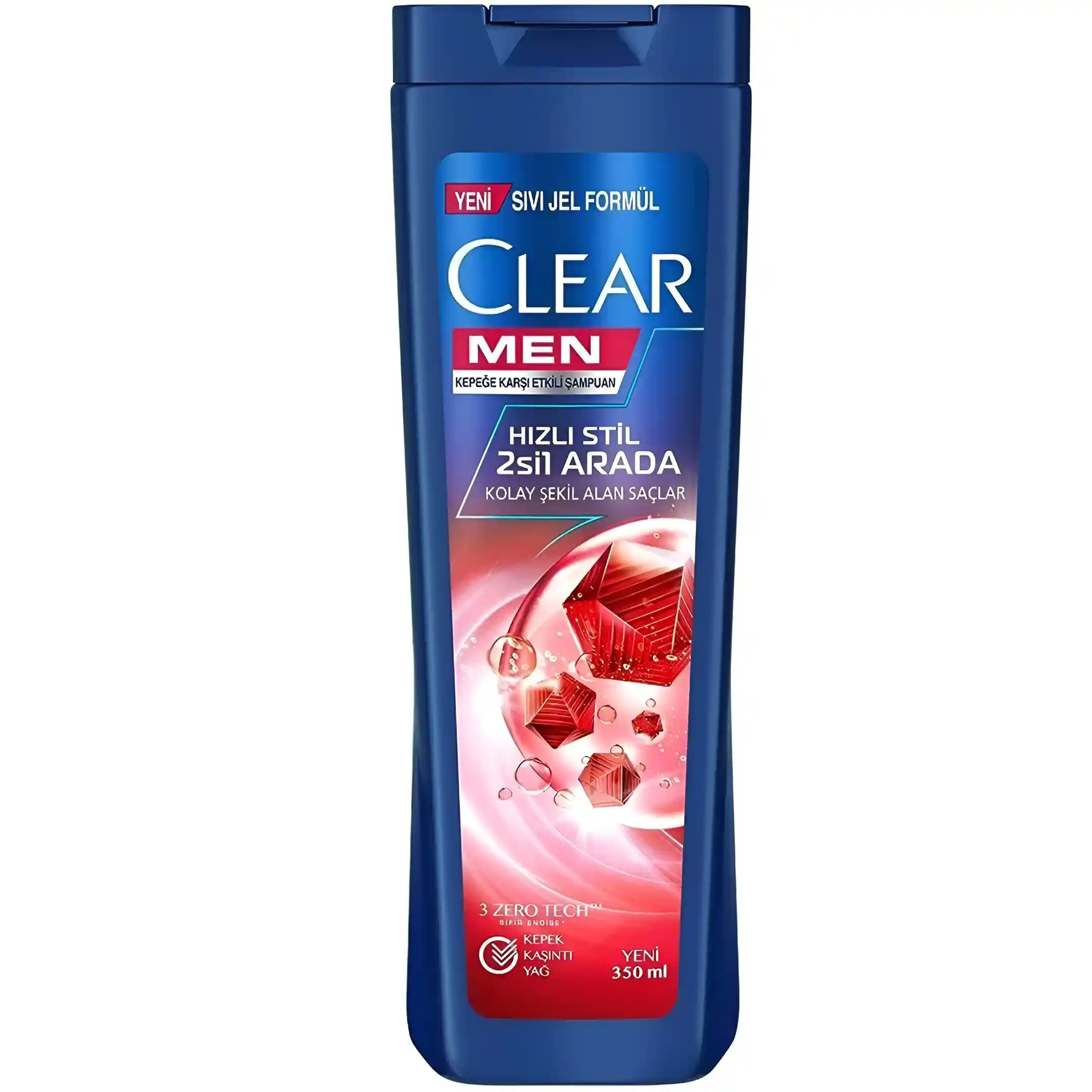 شامپو ضد شوره 2 در 1 مردانه کلیر Clear Hizli Stil حجم 350 میل