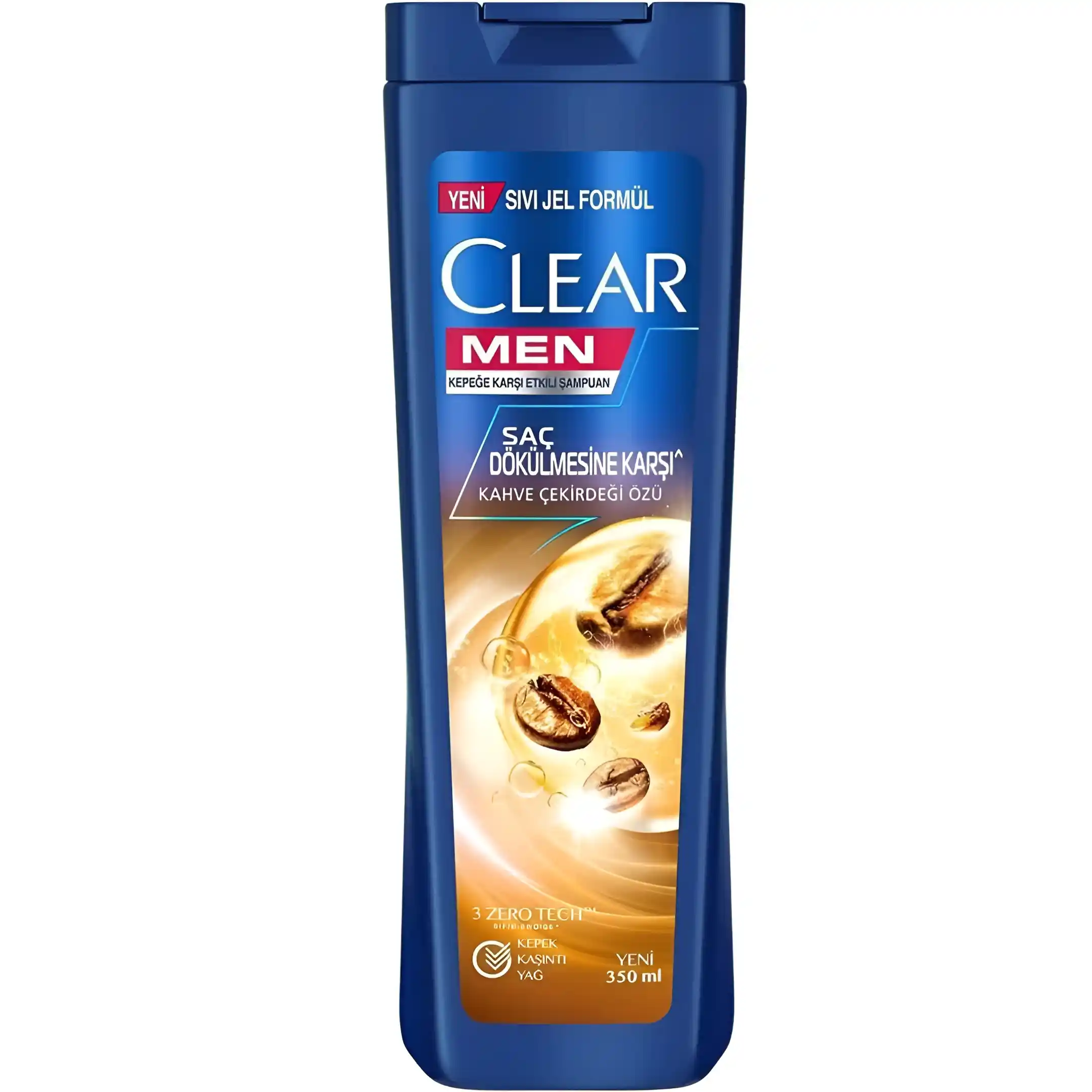 شامپو ضد شوره مردانه کلیر حاوی عصاره قهوه Clear Kahve حجم 350 میل