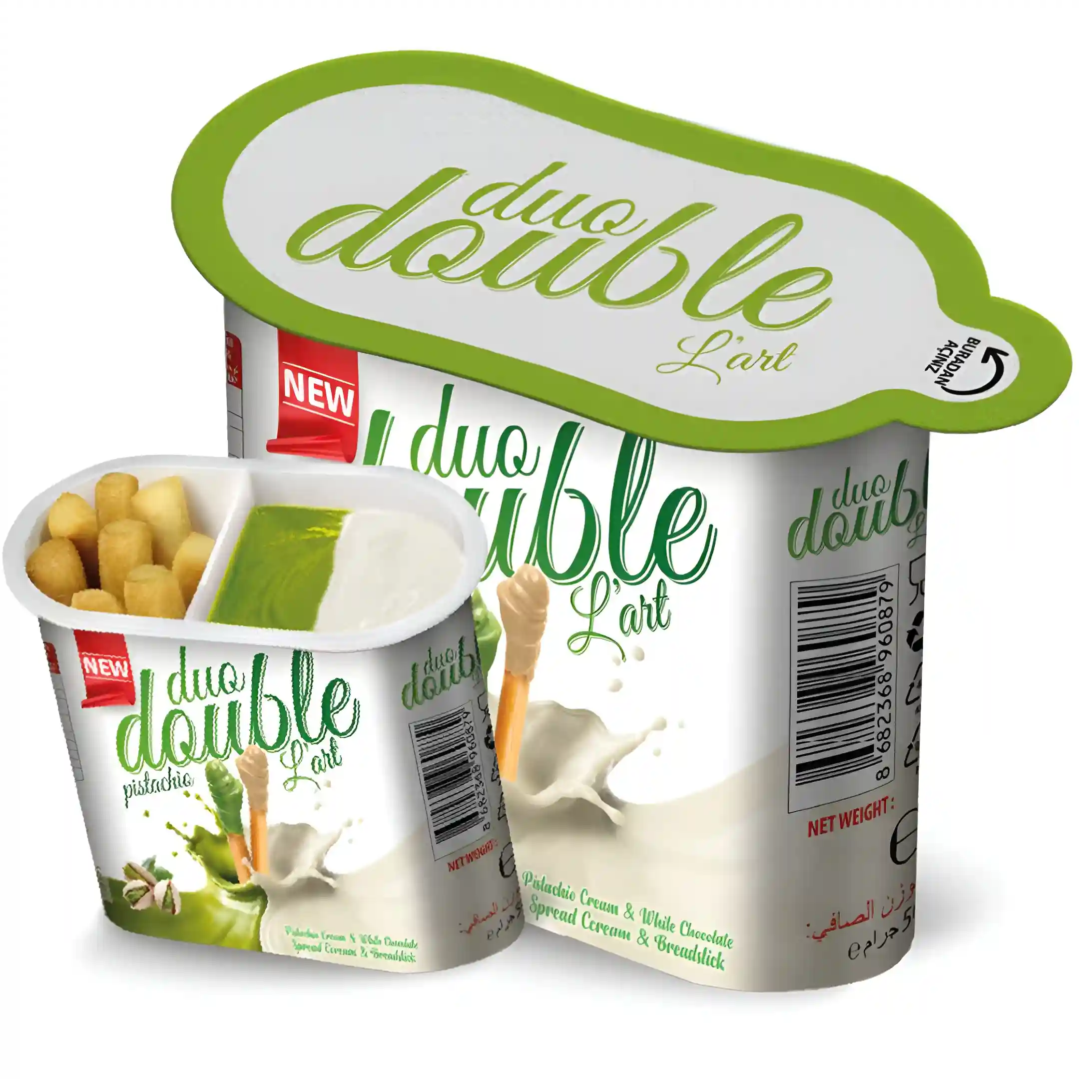 بیسکوییت چوبی دو دابل با کرم پسته ای...