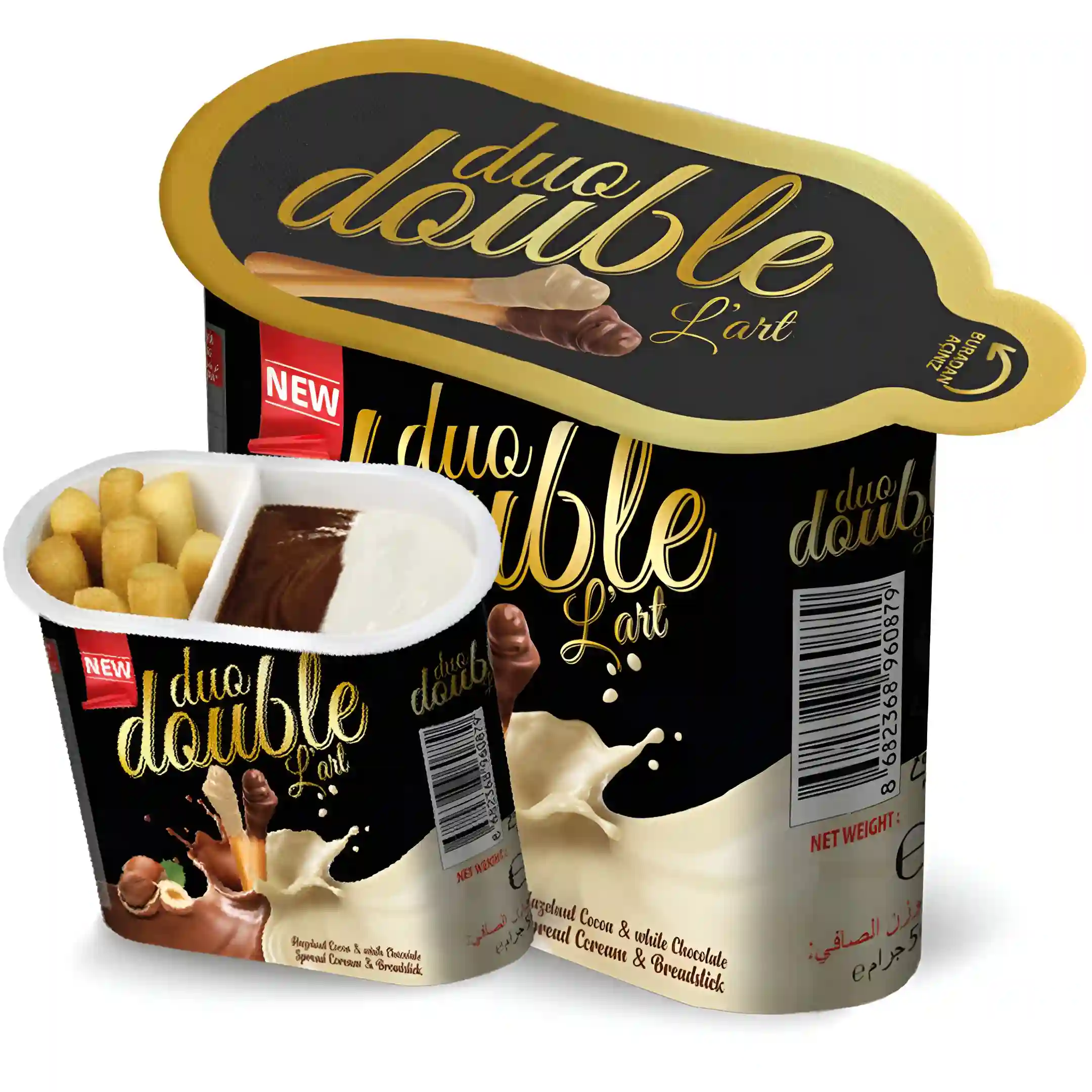 بیسکوییت چوبی دو دابل با کرم فندقی Duo...