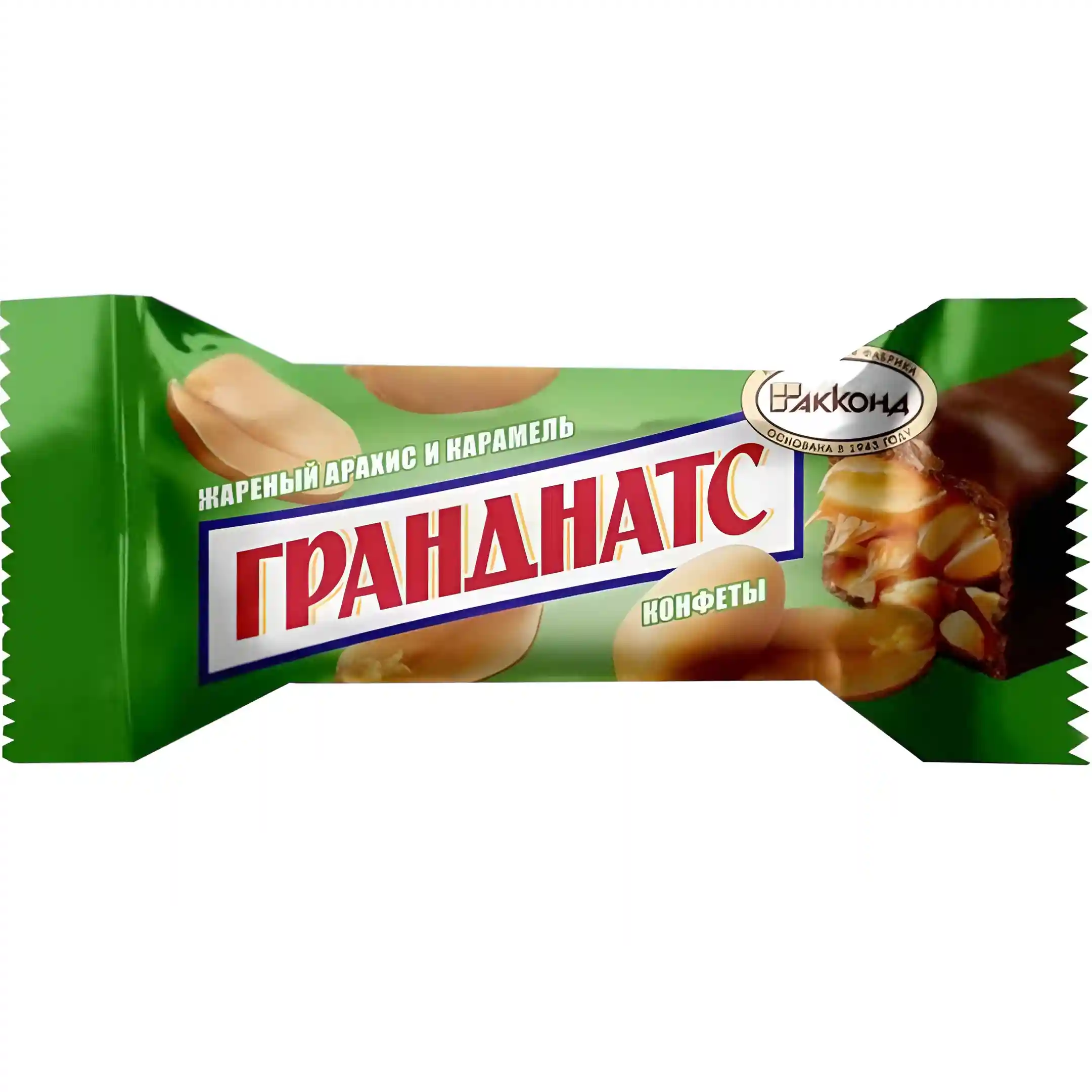 شکلات گرند ناتس آکوند با مغز کارمل و بادام زمینی Akkond Grandnuts