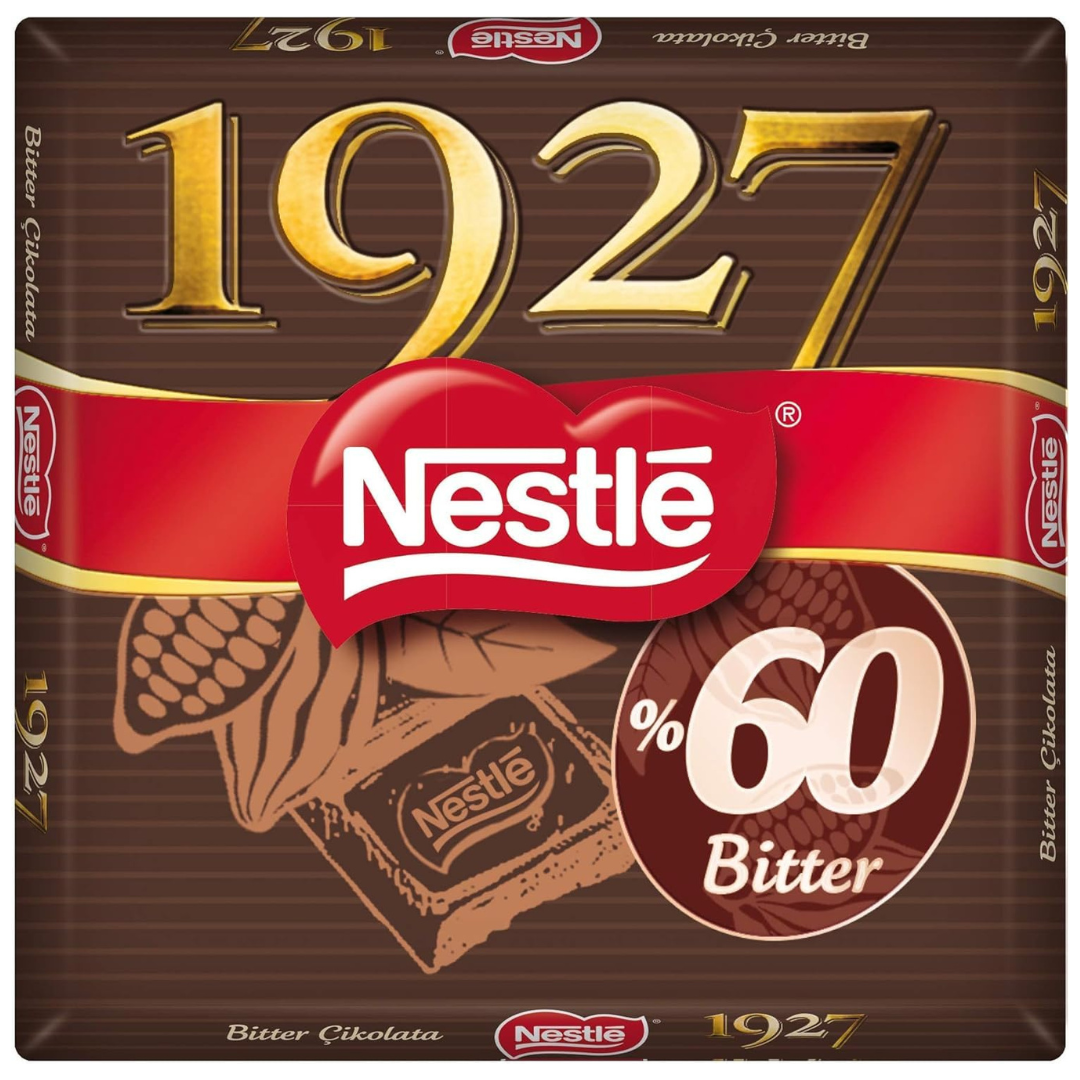 شکلات تخته‌ ای 1927 نستله با طعم تلخ 60 درصد وزن ۶۰ گرم