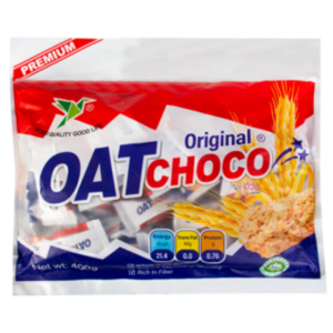 شکلات جو دوسر و شکلات اوت چوکو OAT choco وزن ۴۰۰ گرم ChatGPT said: ChatGPT