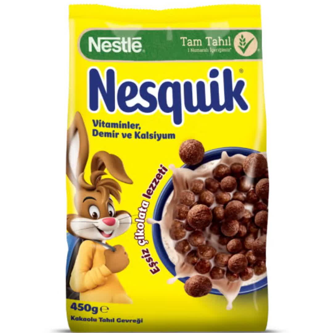 کورن فلکس توپی شیری شکلاتی نسکوئیک Nesquik وزن 450 گرم