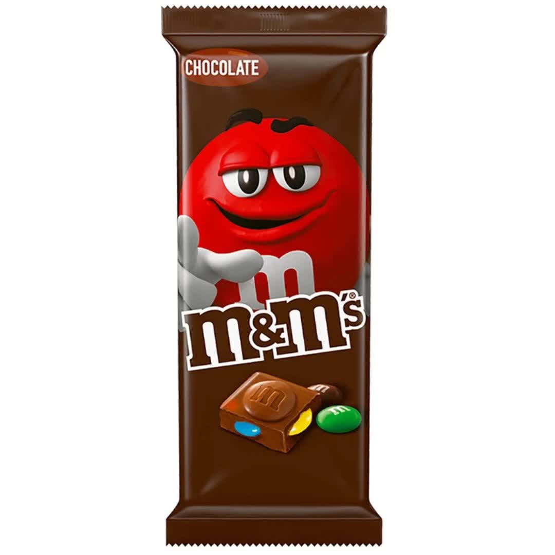 شکلات تخته ای ام اند امز m&m’s شکلاتی با مغز فندق و اسمارتیز 165 گرم