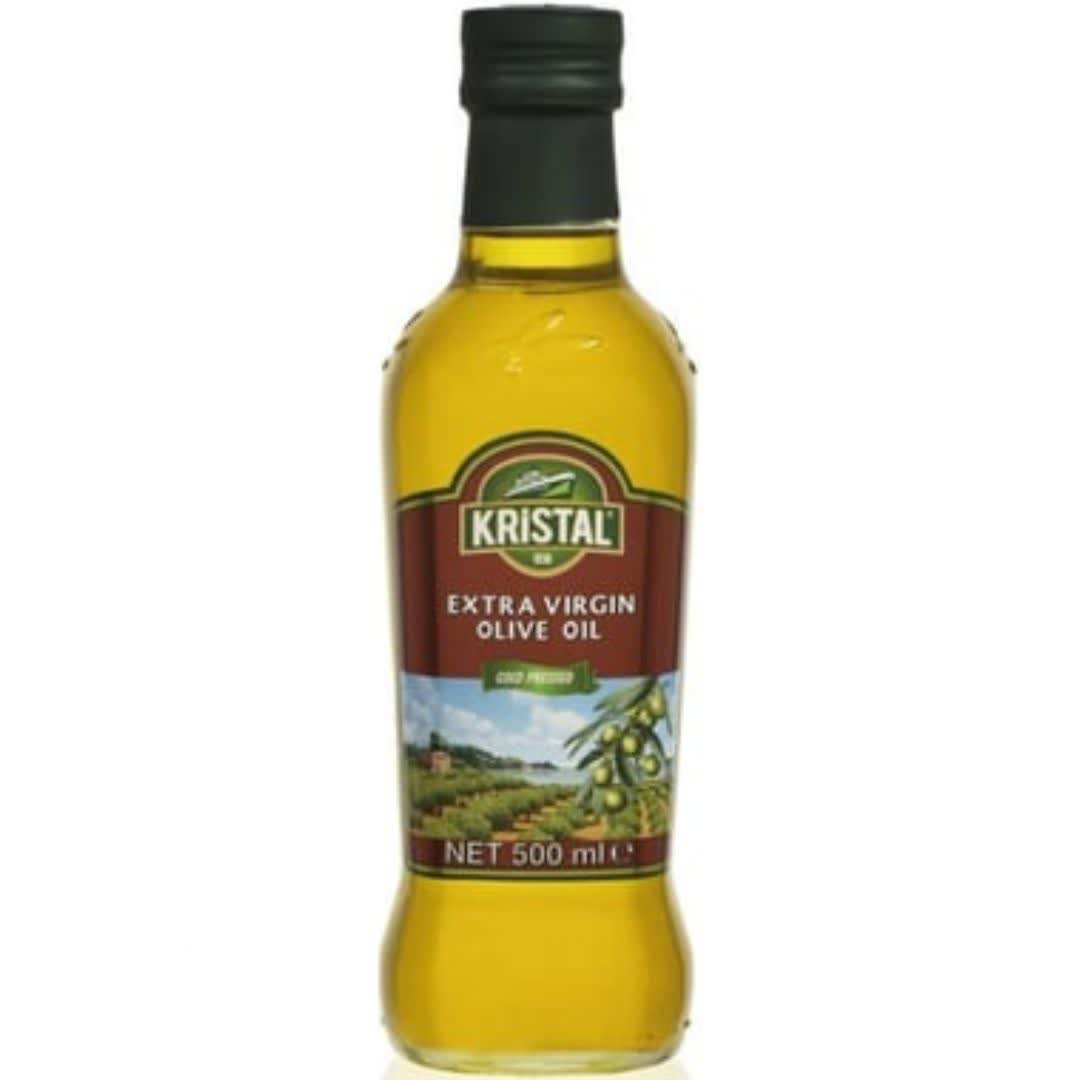 روغن زیتون کریستال Kristal Extra Virgin Olive Oil حجم نیم لیتر