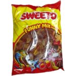 پاستیل میوه ای سوییتو Sweeto Funny Mix drink با طرح نوشابه بسته 1 کیلویی