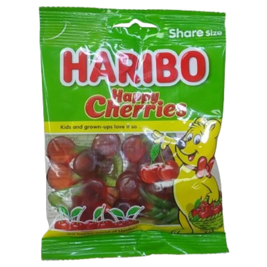 پاستیل میوه‌ای هاریبو Haribo مدل گیلاس‌ هپی چری Happy Cherries وزن 160 گرم