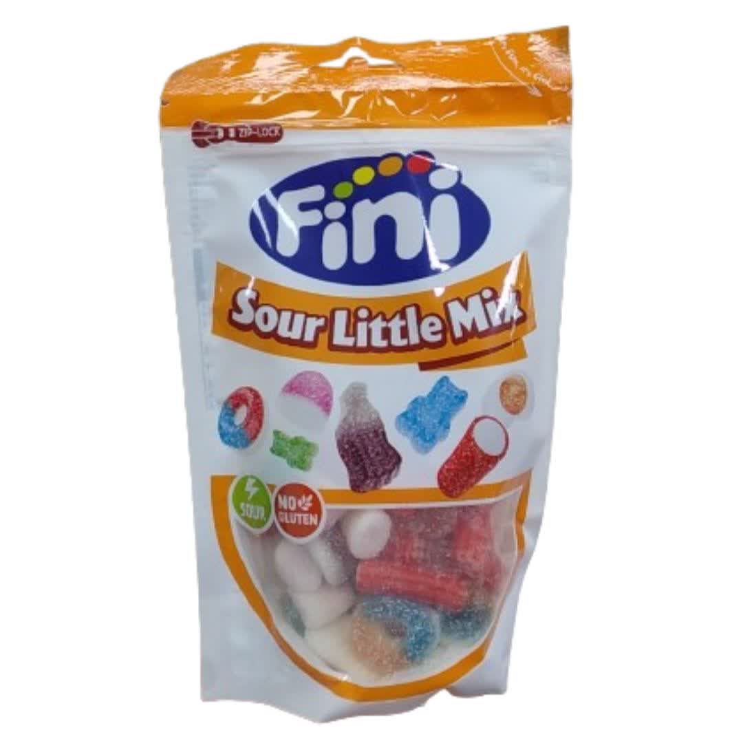 پاستیل ترش فینی Fini بدون گلوتن مدل Sour Little Mix وزن 165 گرم