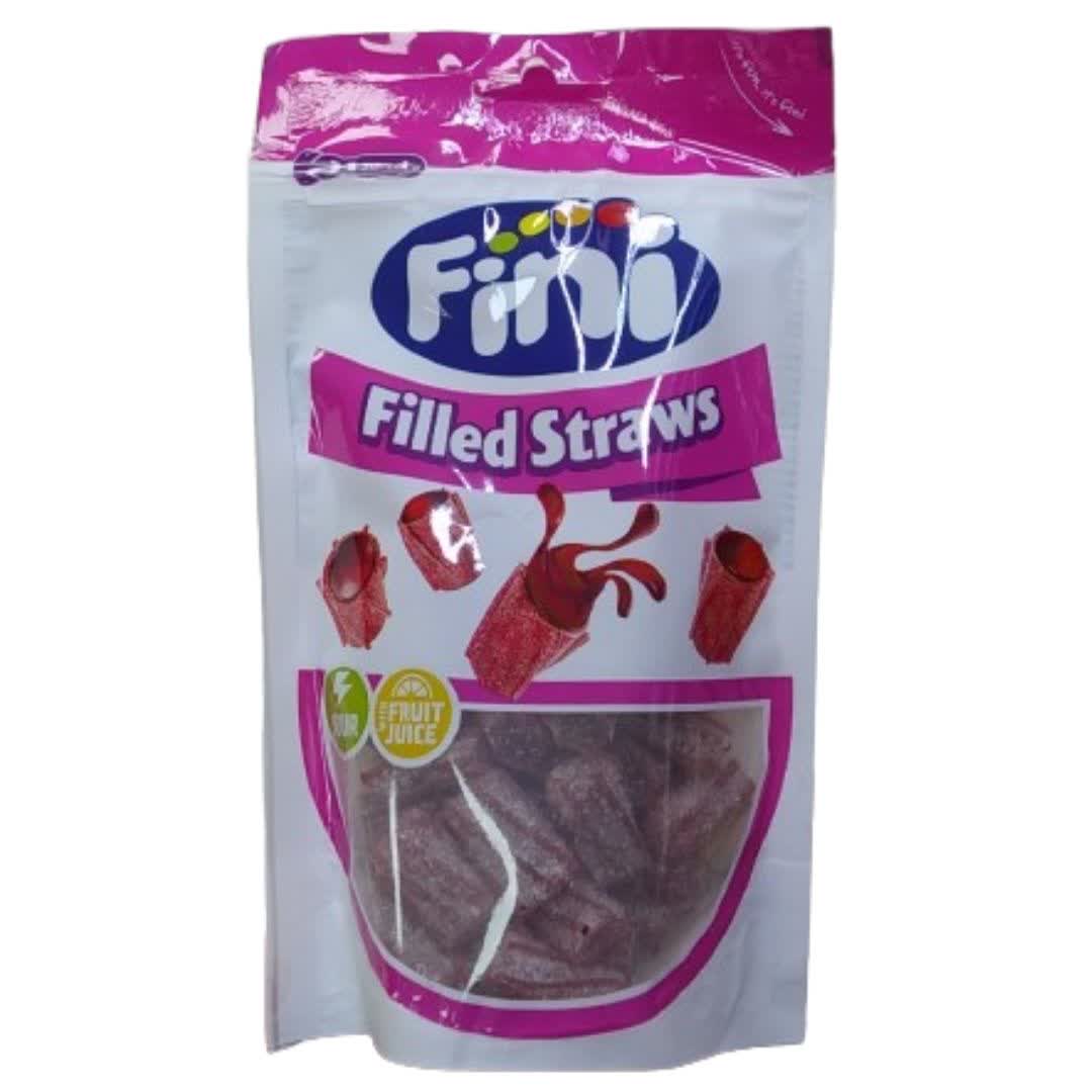 پاستیل فینی Fini مدل filled straws وزن 165 گرم