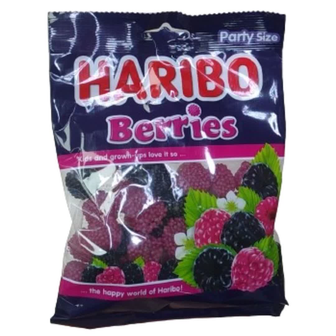 پاستیل هاریبو Haribo توت دو رنگ Berries وزن 175 گرم