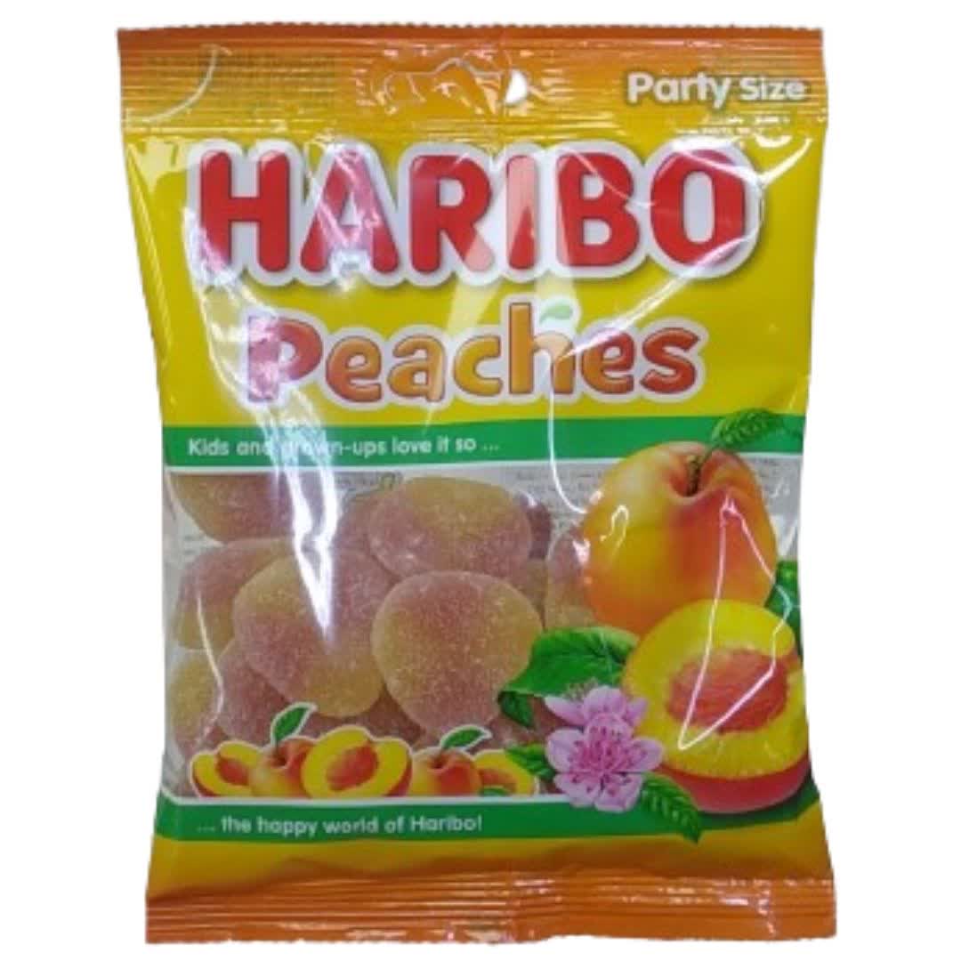 پاستیل ترش هاریبو Haribo با طعم هلو Peaches وزن 160 گرم