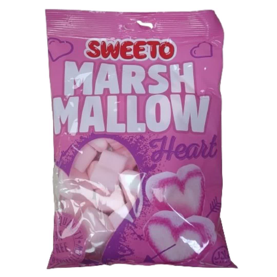 مارشمالو سویتو Sweeto Marshmallow Hearts با طرح قلب 140 گرم