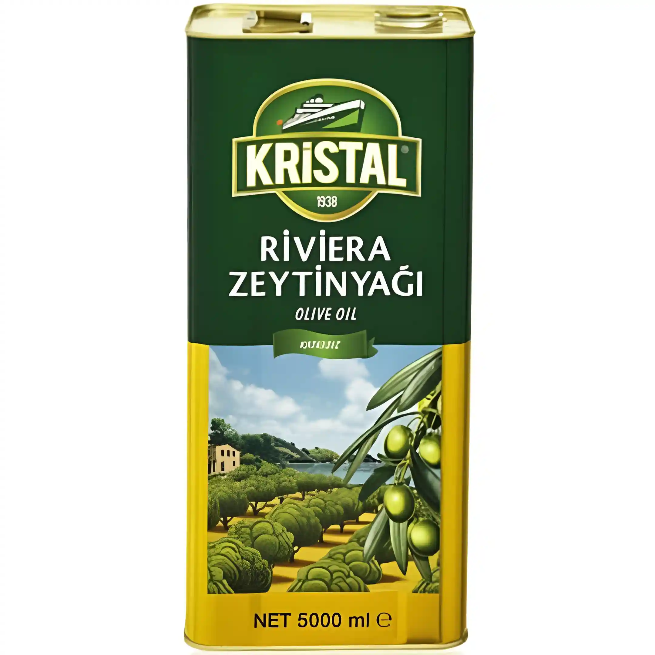 روغن زیتون ریویرا کریستال Kristal Riviera Zeytinyagi قوطی 5 لیتری