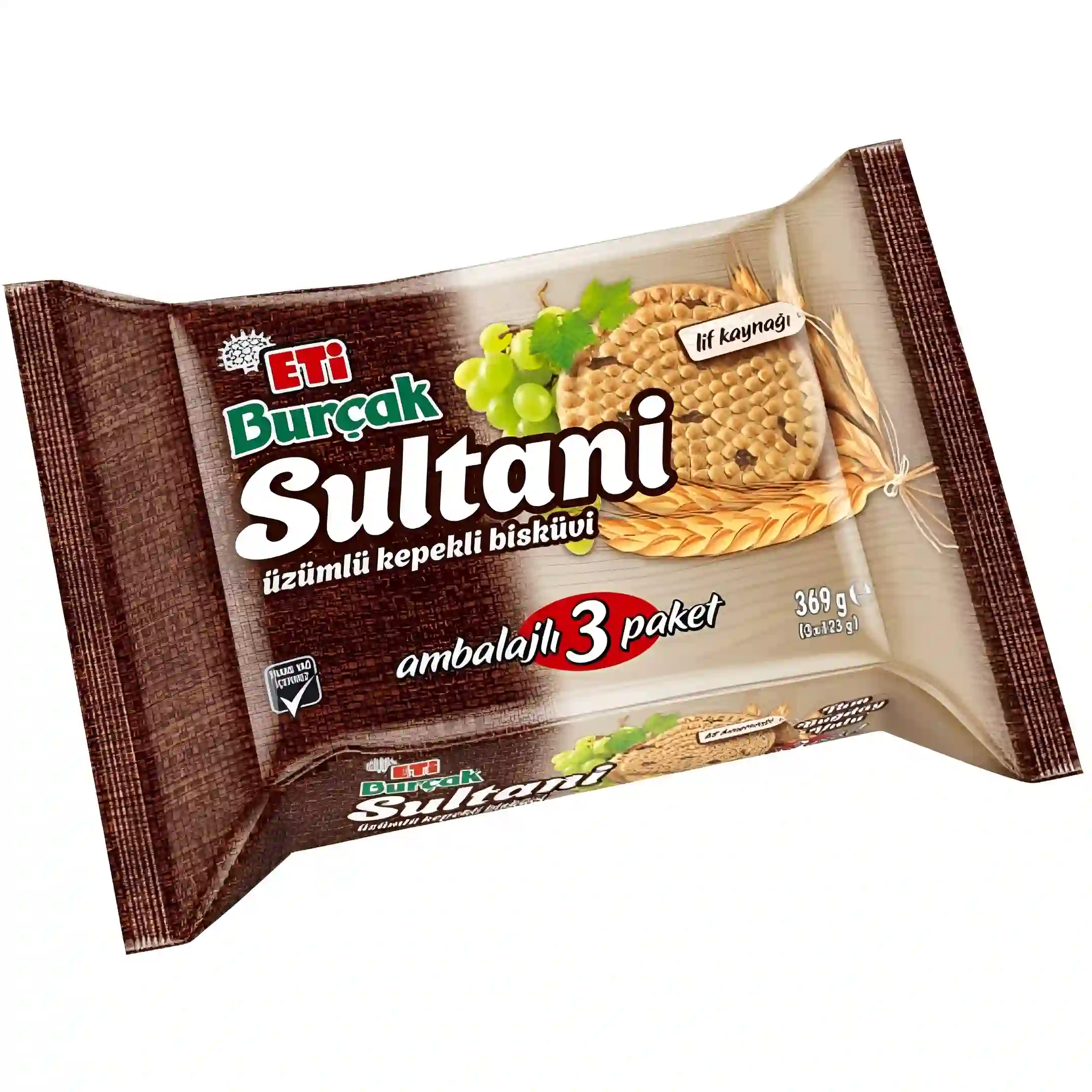 بیسکوییت اتی بورچاک سلطانی Eti Burcak Sultani وزن...