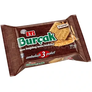 بیسکویت اتی بورچاک با غلات کامل سبوس دار Eti Burçak وزن 393 گرم