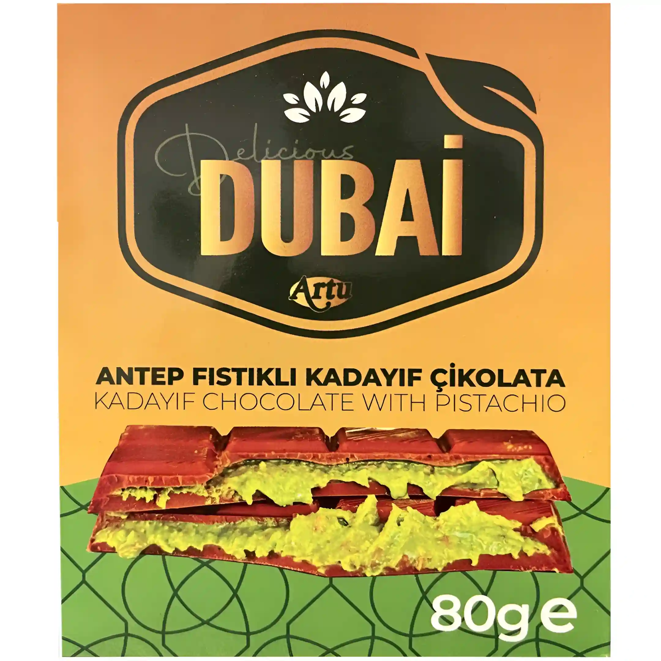 شکلات دبی آرتو پسته ای Dubai Artu وزن...