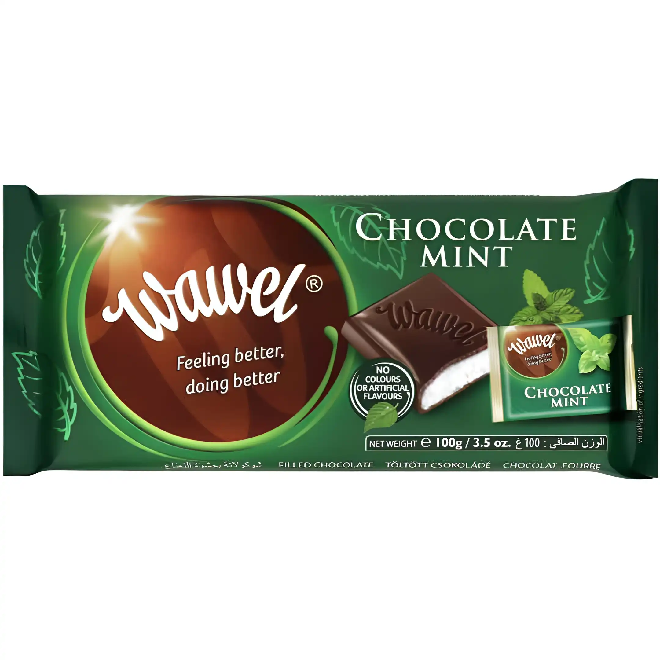 شکلات تلخ واول کرم نعناع Wawel وزن 100...