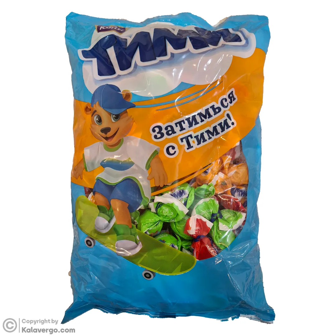 آب نبات ژله ای کنتی تیمی با طعم میوه ای مخلوط Konti Timi Mix بسته 1 کیلویی