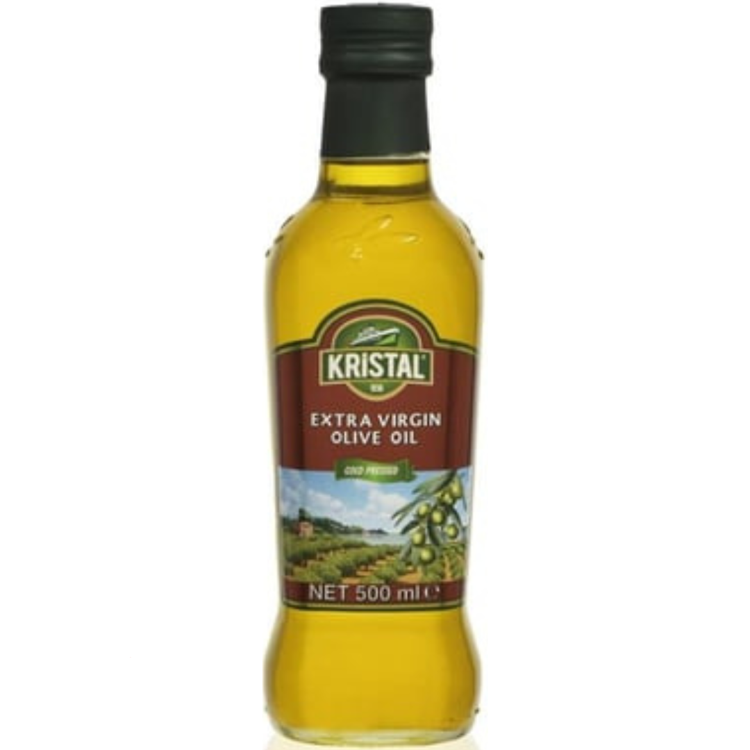 روغن زیتون اکسترا ورجین کریستال Kristal Extra Virgin Olive Oil حجم نیم لیتر