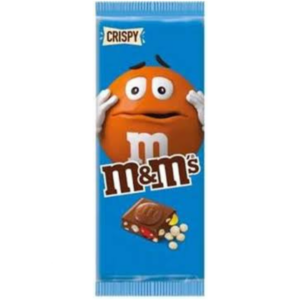 شکلات تخته ای ام اند امز کریسپی m&m's Crispy با طعم شکلات شیری و مغز اسمارتیز وزن 165 گرم