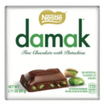 شکلات تخته‌ ای داماک نستله با مغز پسته Nestle Damak وزن ۶۰ گرم