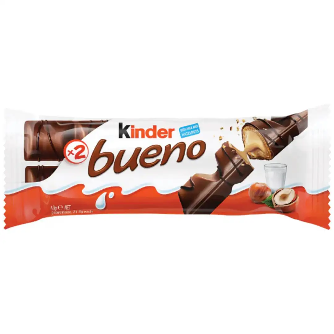 شکلات ویفری کیندر بوینو Kinder Bueno وزن ۲۱ گرم