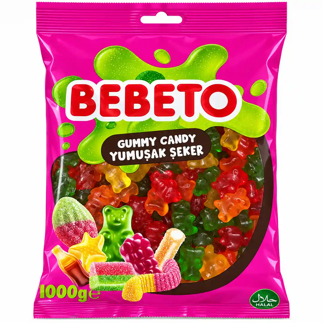 پاستیل ببتو مدل خرسی Bebeto بسته 1 کیلویی