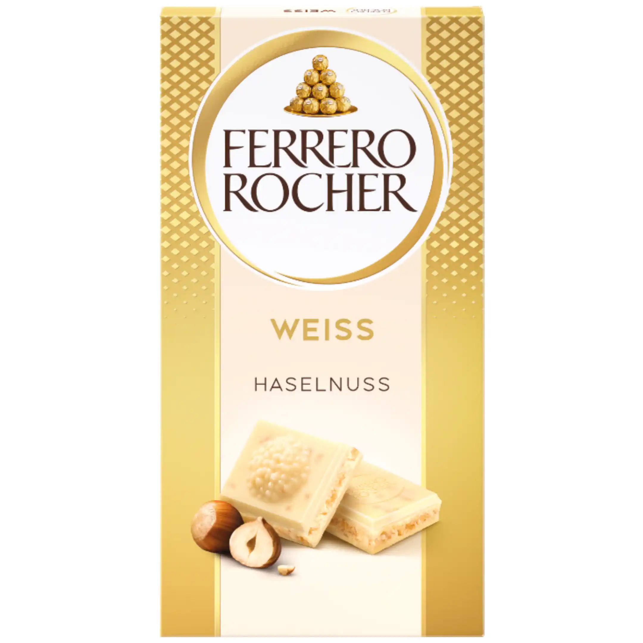 شکلات سفید فررو روشر مغز فندقی Ferrero وزن 90 گرم