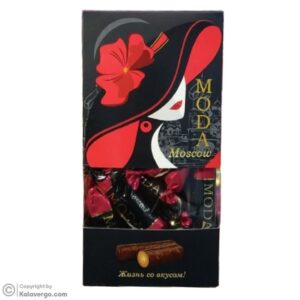 شکلات هدیه مودا مسکو Moda Mossow Chocolate با مغز کرم بادام زمینی 290 گرم