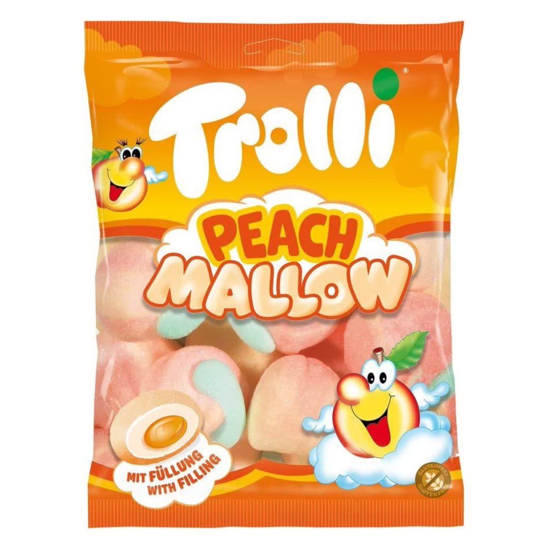 مارشمالو ترولی طعم هلو Trolli Peach Mallow وزن 150 گرم