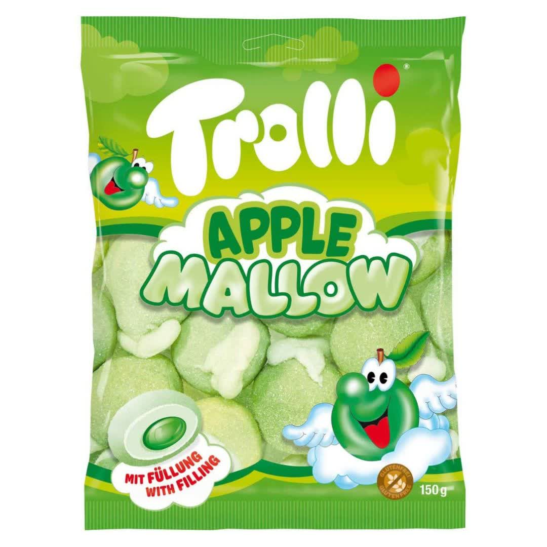 مارشمالو ترولی طعم سیب Trolli Apple Mallow وزن 150 گرم