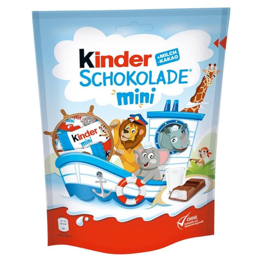 شکلات کیندر مینی Kinder Schokolade mini با کرم شیری و روکش کاکائویی 120 گرم