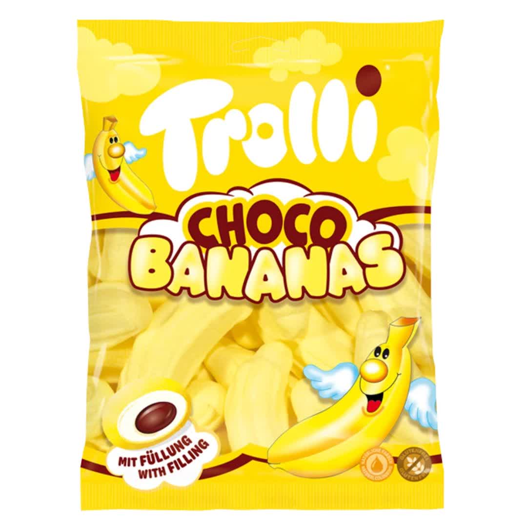 مارشمالو ترولی طعم موز Trolli Banana Mallow وزن 150 گرم