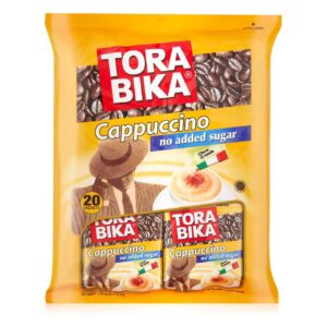 کاپوچینو تورابیکا torabika مدل رژیمی بدون شکر no added sugar پک 20 ساشه ای