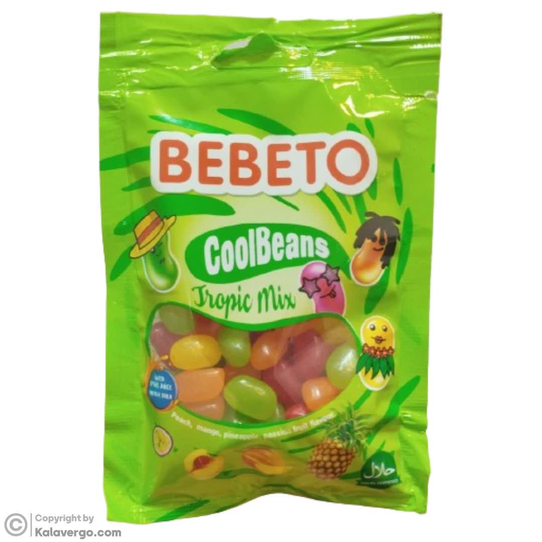 جیلی بیلی میوه های استوایی ببتو Bebeto Cool Beans Tropic Mix وزن 60 گرم