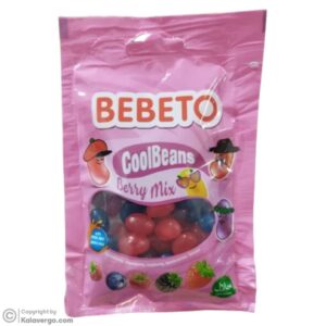 جیلی بیلی میوه های قرمز ببتو Bebeto cool beans Berry Mix وزن 60 گرم