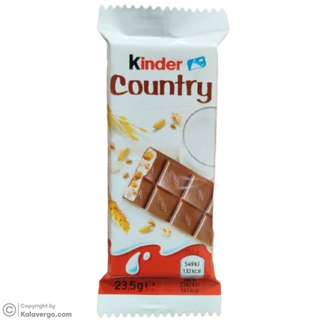 شکلات کیندر کانتری Kinder Country دارای غلات وزن 23 گرم