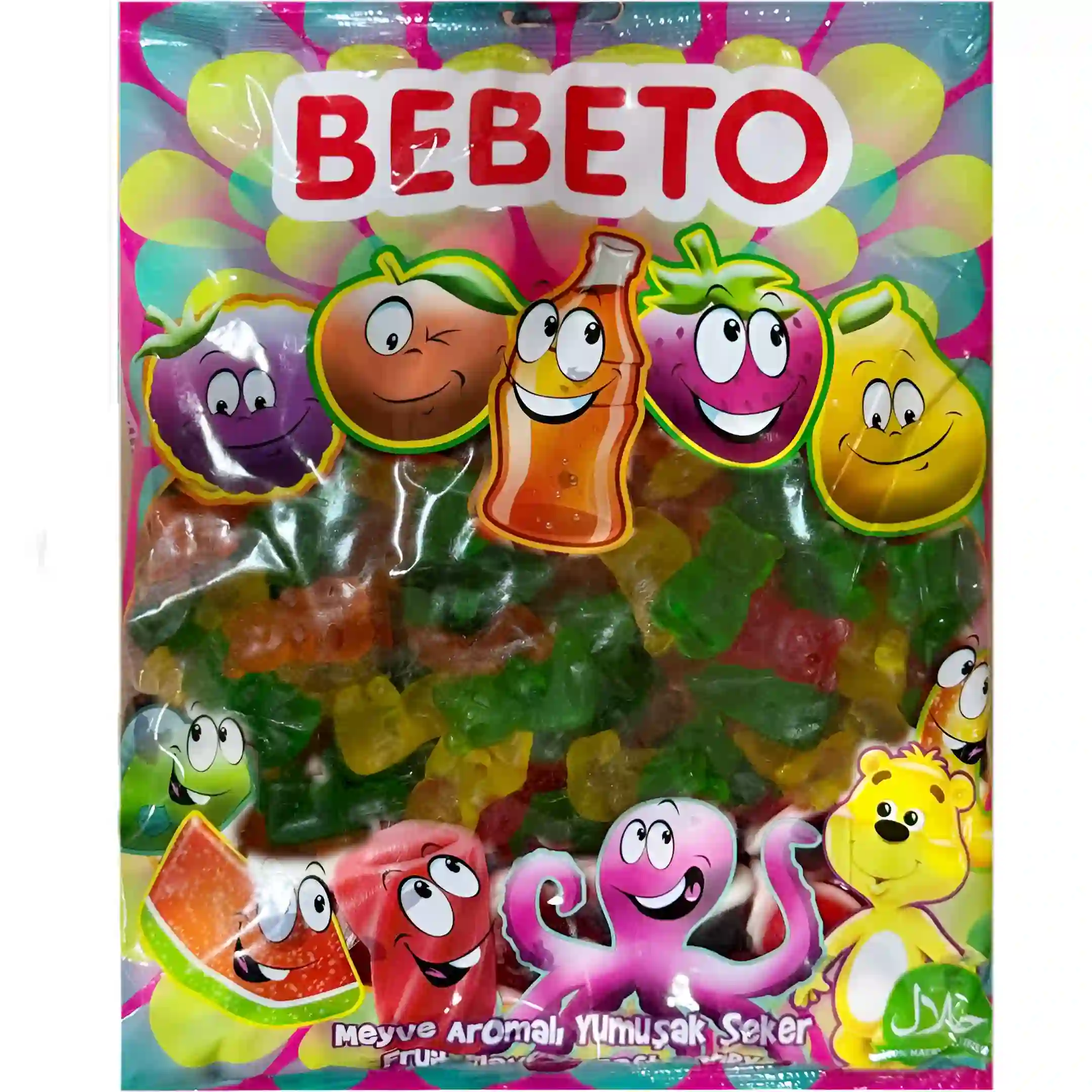 پاستیل ببتو مدل خرسی Bebeto بسته یک کیلویی