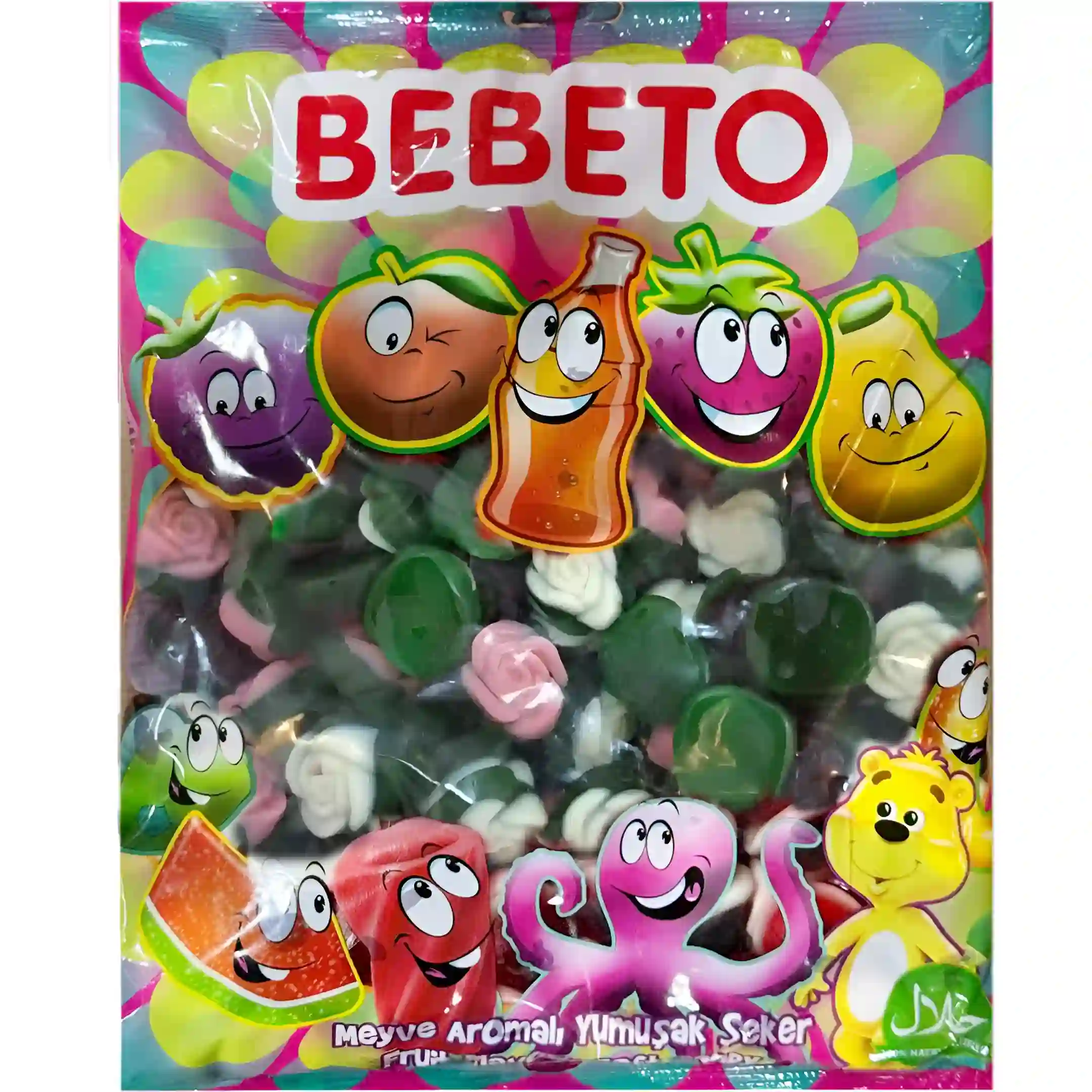 پاستیل ببتو مدل گل رز Bebeto بسته یک...