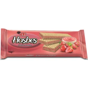 ویفر اتی هوش بش با کرم توت فرنگی Eti HosBes Cilek Kremali Gofret وزن 142 گرم