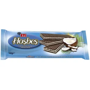 ویفر اتی هوش بش با کرم نارگیل Eti HosBes Hindistan Cevizi وزن 142 گرم