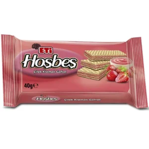 ویفر اتی هوش بش با کرم توت فرنگی Eti HosBes Cilek Kremali Gofret وزن 142 گرم