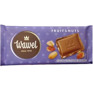 شکلات شیری واول با مغز میوه ای و آجیل Wawel Fruit & Nuts وزن 100 گرم