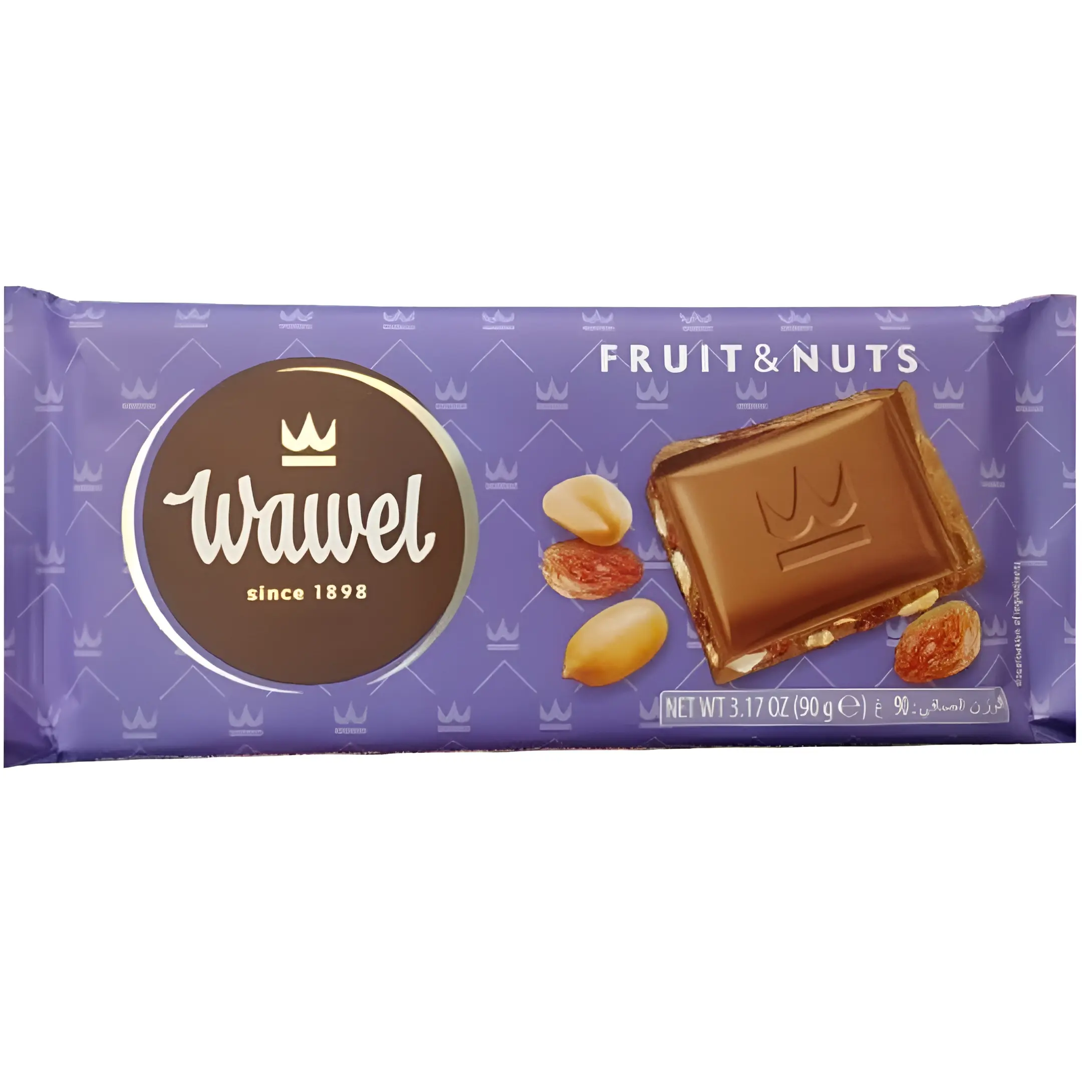 شکلات شیری واول میوه آجیل Wawel وزن 100...