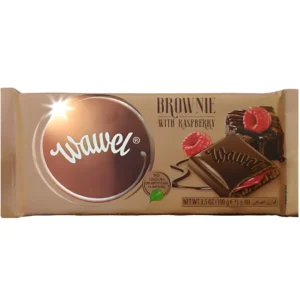 شکلات شیری واول با مغز براونی و ژله تمشک Wawel Brownie With Raspberry وزن 100 گرم