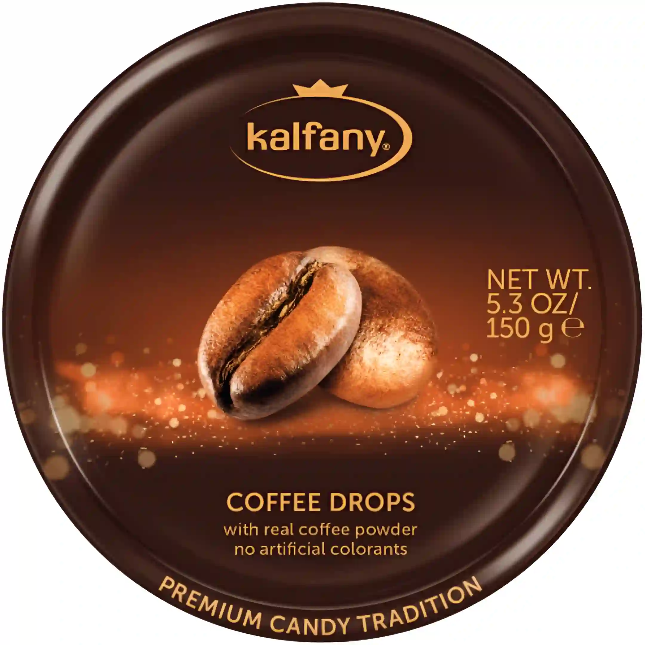آبنبات کالفانی قهوه Coffee Drops وزن 150 گرم